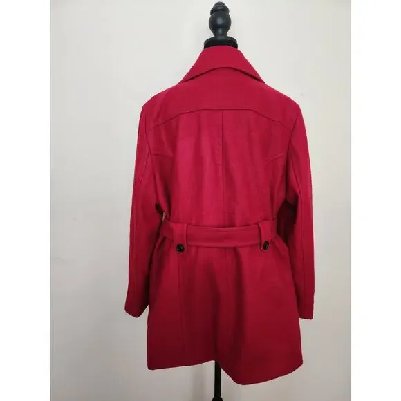 Croft‎ & Borrow Womens's XL Belted Wool Coat - Picture 2 of 9